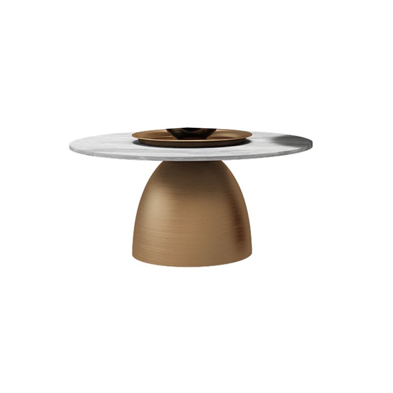 Glam Round Slate Cocktail Table Tray Top Brushed Metal Coffee Table Clearhalo 'Coffee & Accent Tables' 'Coffee Tables' 'coffee_tables' 'furn' 'furn_coffee_tables' 'Furniture' 'Living Room Furniture' 1200x1200_935e068b-bdcf-4cc9-b42b-5934f67a657b
