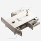 4 Legs Rectangle Cocktail Table Wood Single Coffee Table with Storage Drawers