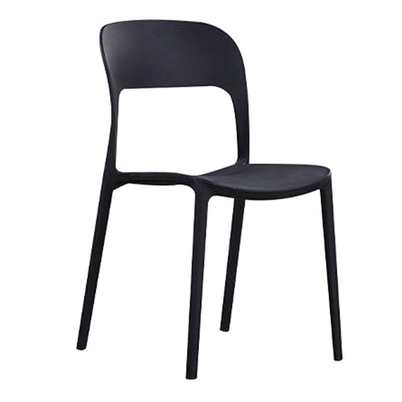 Scandinavian Armless Dining Chairs Plastic Indoor Open Back Side Chair Clearhalo ' kitchen&dining_furn' 'Dining Chairs' 'Dining Tables & Seating' 'dining_chair' 'furn' 'furn_dining_chair' 'Furniture' 'furniture_dining_chair' 'Kitchen & Dining Furniture' 'kitchen' 1200x1200_93607970-5cbb-4790-b6d7-57ab7604ee74