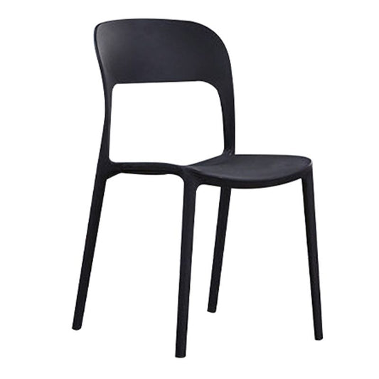 Scandinavian Armless Dining Chairs Plastic Indoor Open Back Side Chair Clearhalo ' kitchen&dining_furn' 'Dining Chairs' 'Dining Tables & Seating' 'dining_chair' 'furn' 'furn_dining_chair' 'Furniture' 'furniture_dining_chair' 'Kitchen & Dining Furniture' 'kitchen' 1200x1200_93607970-5cbb-4790-b6d7-57ab7604ee74