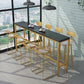Glam Style Counter Stool Upholstered Low Back Bar Stool with Gold Frame Clearhalo 'Bar Furniture' 'Bar Stools' 'bar_stools' 'furn' 'furn_bar_stools' 'Furniture' 'Kitchen & Dining Furniture' 1200x1200_9363417d-637b-451c-9023-7a556fd7fd9d