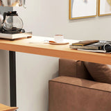 Rectangle Bar Pub Table Set 1/3 Pcs Solid Wood Bar Table and Backless Stools