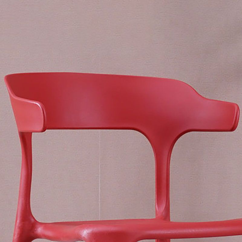 Contemporary Stackable Chairs Dining Open Back Armless Chairs with Plastic Legs Clearhalo 'Dining Chairs' 'Dining Tables & Seating' 'dining_chair' 'furn' 'furn_dining_chair' 'Furniture' 'furniture_dining_chair' 'Kitchen & Dining Furniture' 1200x1200_93640635-2c30-4f57-9207-5021c228ac77