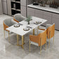 Sintered Stone White Dining Table Traditional Luxury Dining Table with Metal Base Clearhalo ' dining_table' 'Dining Tables & Seating' 'Dining Tables' 'furn' 'furn_dining_table' 'Furniture' 'furniture_dining_table' 'Kitchen & Dining Furniture' 'kitchen&dining_furn' 'kitchen' 'kitchen_dining_table' 1200x1200_936417fb-3011-4034-835b-a999ebdc4875