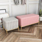 Solid Color Flannel Standard Stool Modern Simple Square Upholstered Ottoman