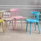 Modern Style Windsor Back Chair Dining Arm Chairs with Plastic Legs for Kitchen Clearhalo ' kitchen&dining_furn' 'Dining Chairs' 'Dining Tables & Seating' 'dining_chair' 'furn' 'furn_dining_chair' 'Furniture' 'furniture_dining_chair' 'Kitchen & Dining Furniture' 'kitchen' 1200x1200_9366fb6e-65e2-4e20-900a-96845cc43437
