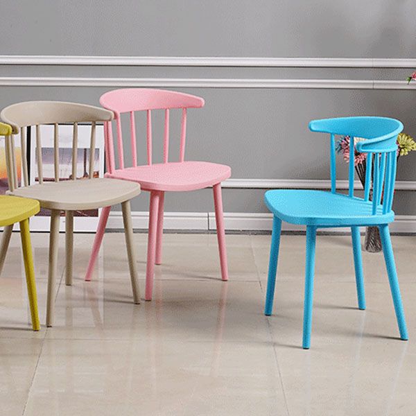 Modern Style Windsor Back Chair Dining Arm Chairs with Plastic Legs for Kitchen Clearhalo ' kitchen&dining_furn' 'Dining Chairs' 'Dining Tables & Seating' 'dining_chair' 'furn' 'furn_dining_chair' 'Furniture' 'furniture_dining_chair' 'Kitchen & Dining Furniture' 'kitchen' 1200x1200_9366fb6e-65e2-4e20-900a-96845cc43437