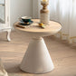 Scandinavian 4 Legs Cocktail Table Round Wooden Coffee Table for Living Room