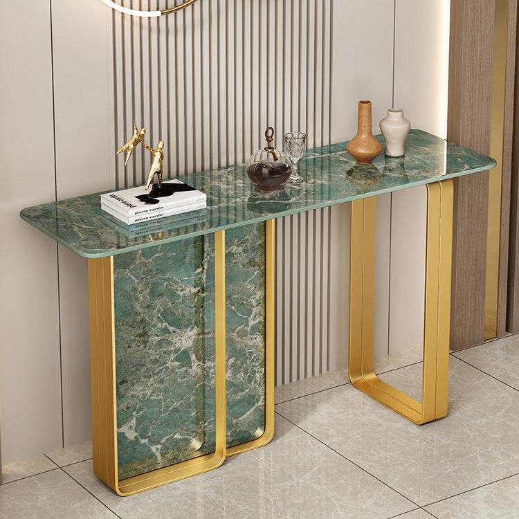 11 Inch Wide Glam Accent Table Stone Rectangle Console Accent Table Clearhalo 'Console Tables' 'console_tables' 'Entry & Mudroom Furniture' 'furn' 'furn_console_tables' 'Furniture' 1200x1200_9367751b-a3f6-4413-95ac-a06bc2a35475