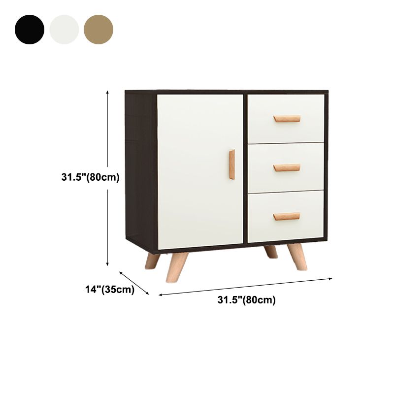 Modern Style Sideboard with Wooden Drawers and Storage Side Board for Dining Room Clearhalo 'buffet_sideboard' 'Buffets & Sideboards' 'furn' 'furn_buffet_sideboard' 'Furniture' 'furniture_buffet_sideboard' 'Kitchen & Dining Furniture' 1200x1200_9369e567-c8a1-4f14-9852-046f9e263e23