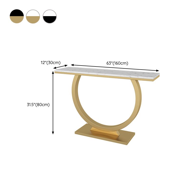 Tabla de acento de consola contemporánea Tabla de consola de sofá rectángulo