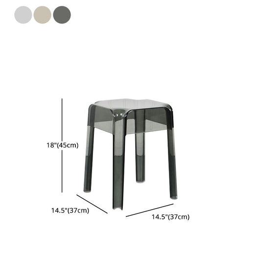 Modern Backless Plastic Bar Stool Footrest Square Stack-able Indoor Stool Clearhalo 'Bar Furniture' 'Bar Stools' 'bar_stools' 'furn' 'furn_bar_stools' 'furniture_bar_stools' 'Kitchen & Dining Furniture' 'kitchen&dining_furn' 'kitchen' 'kitchen_furn' Furniture' 1200x1200_936d15d3-986b-4d8c-9e4c-1abbeb5ec077