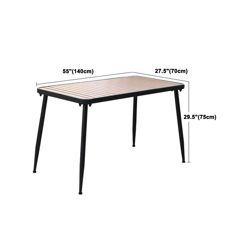 Set tavolo da pranzo in metallo stile moderno Set dinette da esterno 1/2/3/5/7 pezzi