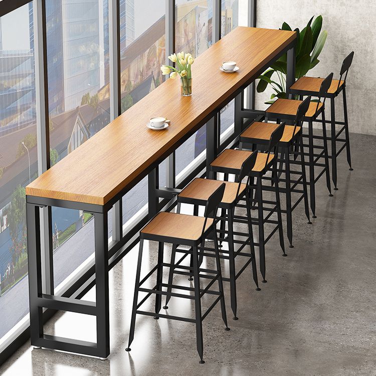 Industrial Style Bar Set 1/4/7/13 Pieces Solid Wood Rectangle Pub Dining Set Clearhalo 'Bar Furniture' 'furn' 'furn_home_bar_bar_sets' 'Furniture' 'Home Bars & Bar Sets' 'home_bar_bar_sets' 'Kitchen & Dining Furniture' 1200x1200_936e4b5a-8618-48b9-9514-d3bb8ed89682