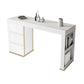 Stone Top Bar Stool Table Glam Style Rectangle Pub Table with Storage Clearhalo 'Bar Furniture' 'Bar Tables' 'bar_tables' 'furn' 'furn_bar_tables' 'Furniture' 'Kitchen & Dining Furniture' 1200x1200_936fe51c-eb8a-492b-bc02-a22321bb9c27