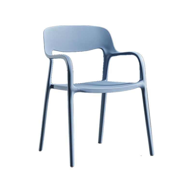 Plastic Scandinavian Kitchen Dining Room Arm Chair Open Back Chair Clearhalo 'Dining Chairs' 'Dining Tables & Seating' 'dining_chair' 'furn' 'furn_dining_chair' 'Furniture' 'furniture_dining_chair' 'Kitchen & Dining Furniture' 1200x1200_9372367c-3a7e-4925-91f3-e1576ec242fc