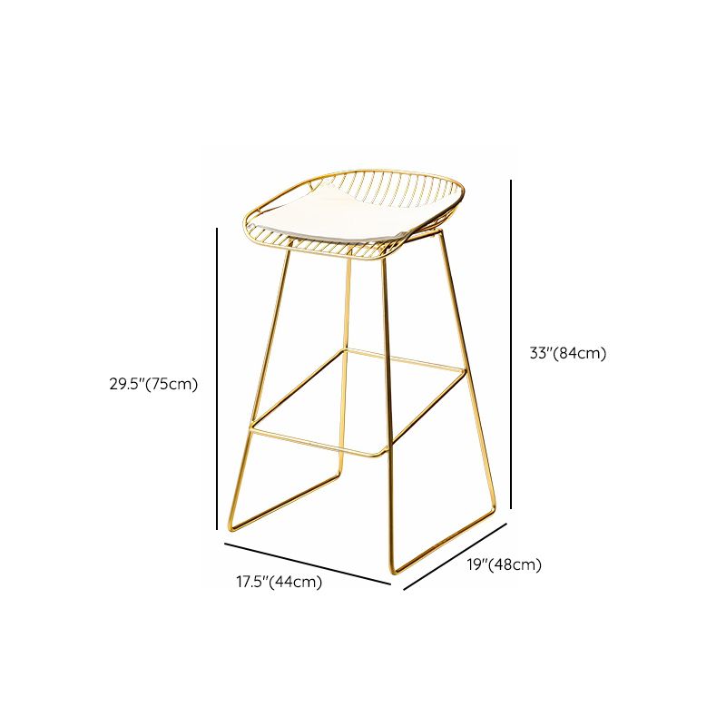 Sgabelli da pranzo in metallo sgabelli da bar scandinavo senza braccio con poggiapiedi