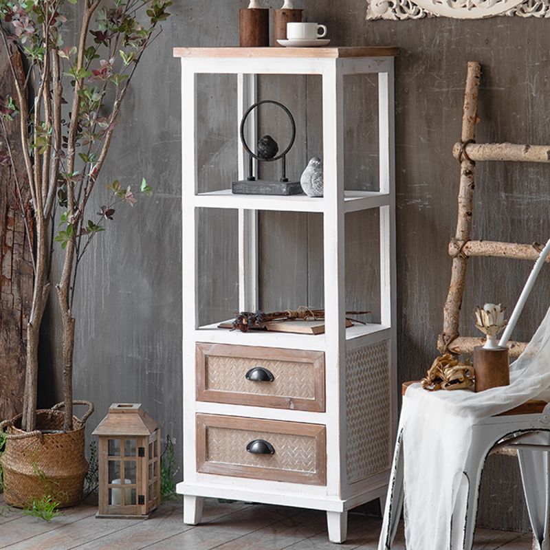 コンテンポラリー13.8 "幅の木製の胸、引き出し付きの長方形のアクセントキャビネット