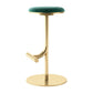 Taburete de bar con asiento redondo moderno y altura ajustable sin respaldo
