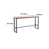 Tavolo da pranzo in legno di pino tavolo da bar in stile industriale per sala da pranzo cucina