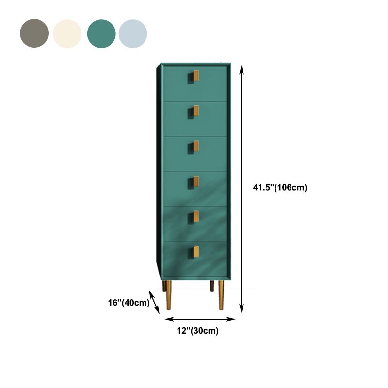 Cómoda de madera maciza con cajones Cómoda contemporánea con patas para dormitorio