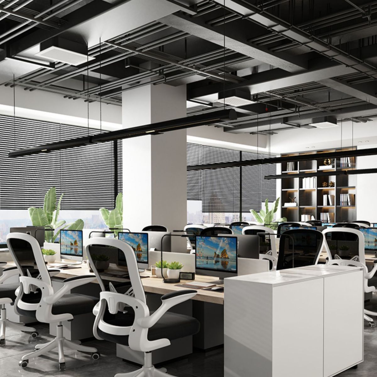 Moderne abnehmbare Waffenbüros Stuhl Neigungsmechanismus Ergonomischer Schreibtischstuhl