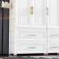 Contemporary White Storage Cabinet Bedroom Plastic Cabinet with Drawers Clearhalo 'Armoires & Wardrobes' 'armoires_wardrobes' 'Bedroom Furniture' 'furn' 'furn_armoires_wardrobes' 'Furniture' 1200x1200_937e52b6-f7d6-4b93-b6f6-d939f2d62522