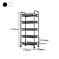 Industrial Steel Etagere Bookshelf Open Vertical Bookshelf with Caster Wheels Clearhalo 'Bookcases' 'furn' 'furn_bookcases' 'Furniture' 'furniture_bookcases' 'kitchen' 'kitchen_bookcases' 'Living Room Furniture' 'Office Furniture' 1200x1200_937f28c9-0106-4b9a-8bd6-2d8f656f503a
