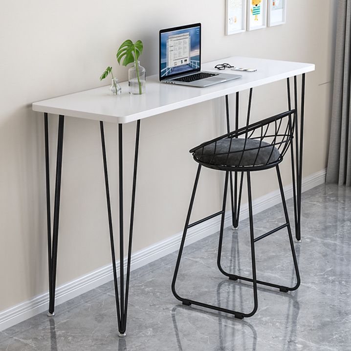 Tavolo da bar per top in legno per finitura lucidata tavolo da pub in metallo in metallo