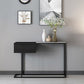 Glam Iron Console Accent Table Marble Console Sofa Table for Hall