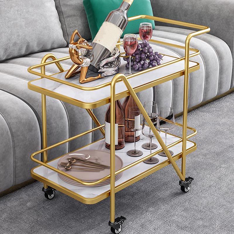 Tavolo da preparazione a preparazione in metallo contemporaneo per sala da pranzo