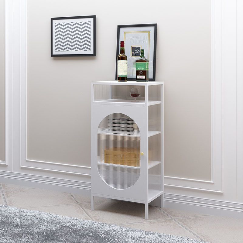 Contemporary Buffet Server Metal Dining Server with Doors for Living Room Clearhalo 'buffet_sideboard' 'Buffets & Sideboards' 'furn' 'furn_buffet_sideboard' 'Furniture' 'Kitchen & Dining Furniture' 1200x1200_93851b5c-9354-47b0-a346-cdbd23fe8e33