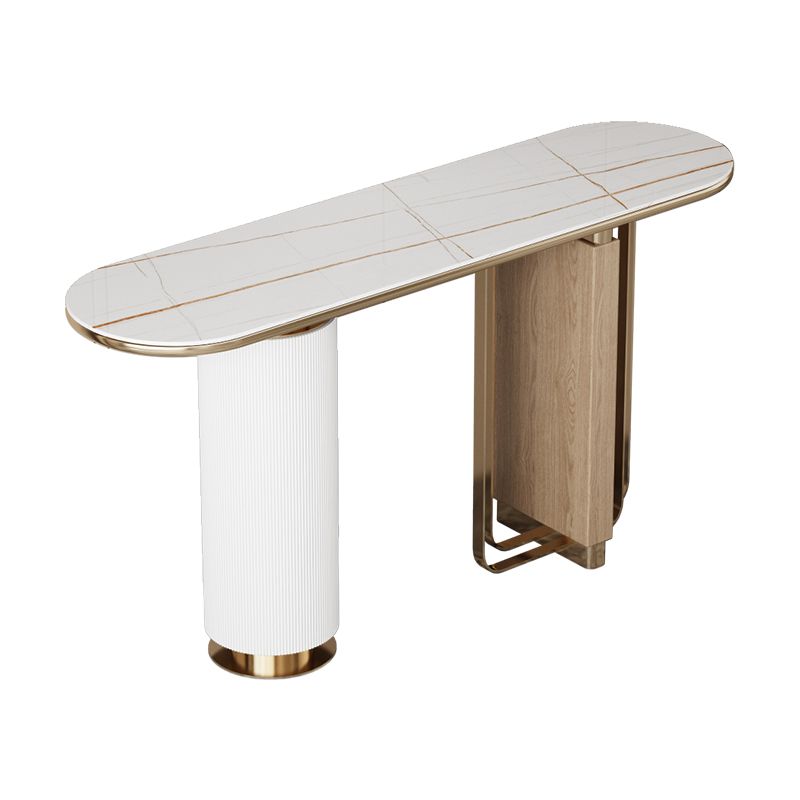 Tavolo da console ovale glam tavolo console in pietra per sala