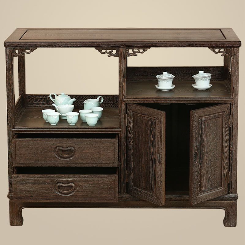 Gabinetes de servidor de madera de 2 cajones modernos incluidos para la sala de estar