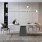 Modern Style Rectangle Dining Table Sintered Stone Pedestal Dining Table for Home Use Clearhalo ' dining_table' 'Dining Tables & Seating' 'Dining Tables' 'furn' 'furn_dining_table' 'Furniture' 'furniture_dining_table' 'Kitchen & Dining Furniture' 'kitchen&dining_furn' 'kitchen' 'kitchen_dining_table' 1200x1200_9386402e-6bac-4164-99ea-82bb413027f1