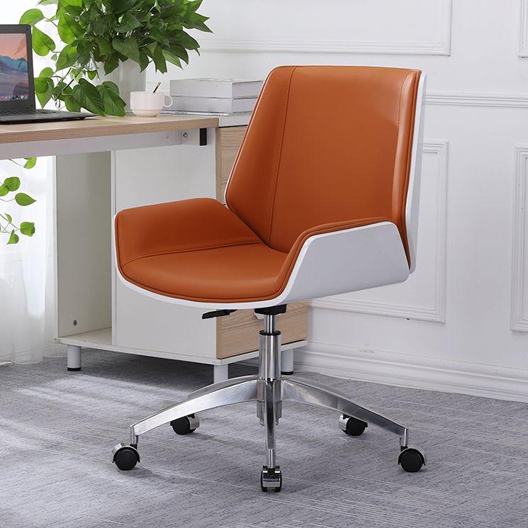 Armless Desk Chair Slide Modern Adjustable Seat Height Chair with Wheels Clearhalo 'furn' 'furn_office_chair' 'Furniture' 'Office Chairs' 'Office Furniture' 'office_chair' 1200x1200_938a807a-b6ef-45da-881a-959d2324f985