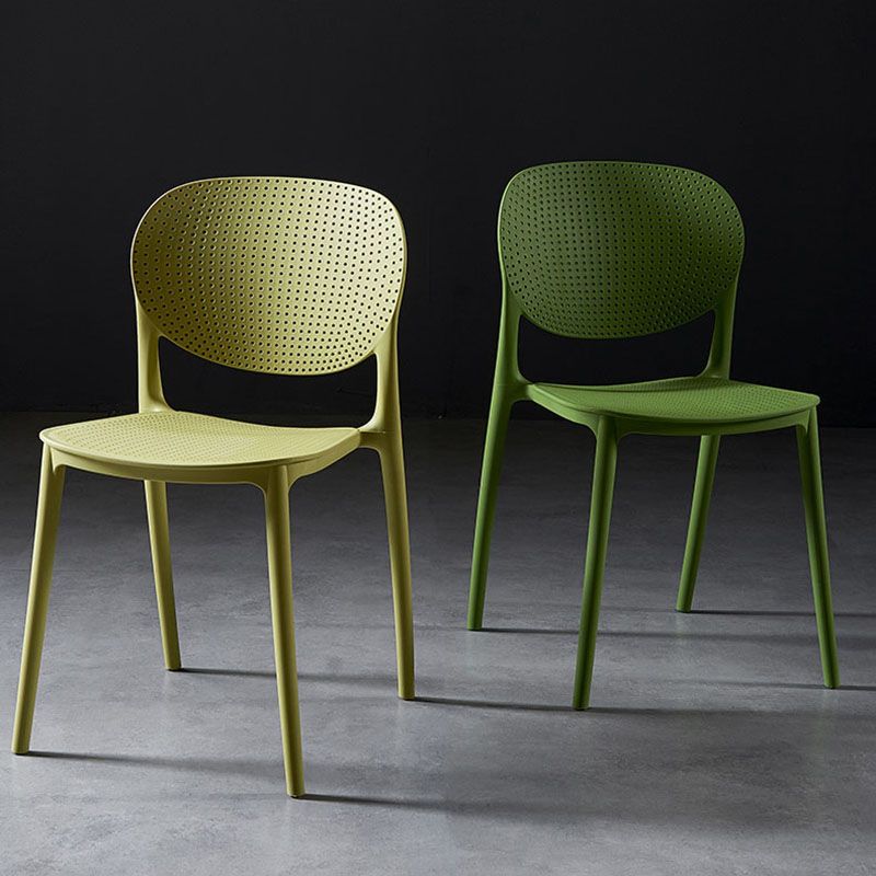 Plastic Scandinavian Kitchen Dining Room Side Chair Open Back Chair Clearhalo ' kitchen&dining_furn' 'Dining Chairs' 'Dining Tables & Seating' 'dining_chair' 'furn' 'furn_dining_chair' 'Furniture' 'furniture_dining_chair' 'Kitchen & Dining Furniture' 'kitchen' 1200x1200_938bbc07-220f-4e7c-8845-43587bbfda93