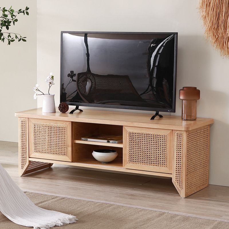 Solid Wood TV Media Console Scandinavian TV Stand for Living Room Clearhalo 'furn' 'furn_tv_stands_entertainment_centers' 'Furniture' 'Living Room Furniture' 'TV Stands & Entertainment Centers' 'TV Stands & Media Storage Furniture' 'tv_stands_entertainment_centers' 1200x1200_938c628d-647f-4171-95ed-ccfff6bfb5aa