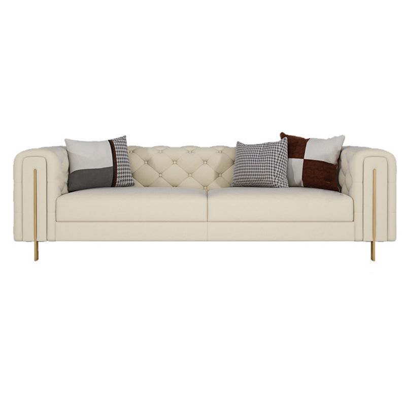 29.53"High Classic Glam Tuxedo Arm Sofa with Tufted Split-Back, Beige Clearhalo 'furn' 'furn_sofas' 'Furniture' 'furniture_sofas' 'kitchen' 'kitchen_sofas' 'Living Room Furniture' 'Sofa' 'sofas' 1200x1200_938d4b14-bef9-41ef-b6da-3f7973665f3f