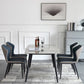 Industrial Rectangle Dining Table Gray Stone Top Dinette Table with Metal Legs Clearhalo 'Dining Tables & Seating' 'Dining Tables' 'dining_table' 'furn' 'furn_dining_table' 'Furniture' 'Kitchen & Dining Furniture' 1200x1200_938d71f0-9db8-41a6-9711-d9cade8373a8