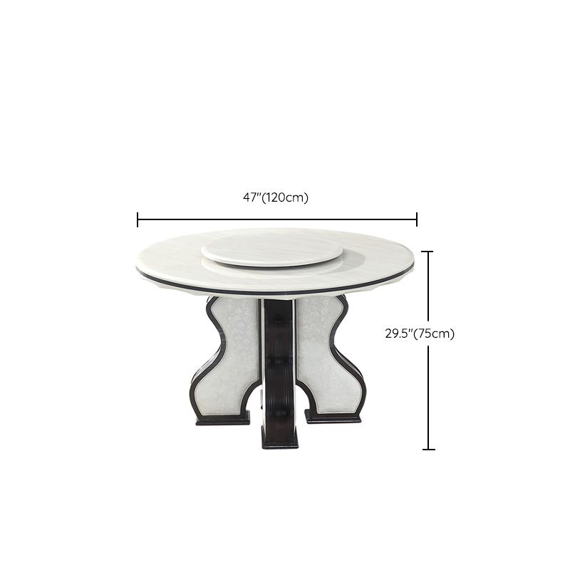 White Dining Table Convertible Dining Table for Kitchen Dining Room Clearhalo 'Dining Tables & Seating' 'Dining Tables' 'dining_table' 'furn' 'furn_dining_table' 'Furniture' 'Kitchen & Dining Furniture' 1200x1200_93933488-1a1d-4e79-b8c4-fc2d3106c547