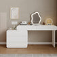 15.74" Wide Make-up Vanity White Makeup Vanity Desk Table with 5/8 Drawers Clearhalo 'Bedroom Furniture' 'furn' 'furn_makeup_vanities' 'Furniture' 'Makeup Vanities' 'makeup_vanities' 1200x1200_93938330-d36b-41ba-83c7-d09145802679