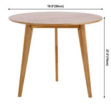 Round 4-foot Dining Table Oak Solid Wood Furniture for Dining Room Home Clearhalo ' dining_table' 'Dining Tables & Seating' 'Dining Tables' 'furn' 'furn_dining_table' 'Furniture' 'furniture_dining_table' 'Kitchen & Dining Furniture' 'kitchen&dining_furn' 'kitchen' 'kitchen_dining_table' 1200x1200_93961ba7-cf39-44e6-ad96-1d2b2b834e55