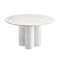 Round Standard Height Dining Table Modern White Wood Dining Site Table Clearhalo 'Dining Tables & Seating' 'Dining Tables' 'dining_table' 'furn' 'furn_dining_table' 'Furniture' 'furniture_dining_table' 'Kitchen & Dining Furniture' 'kitchen' 'kitchen_dining_table' 1200x1200_93979d54-194b-4d32-b5c2-83ac1b6ff7cb