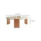 No Distressing Modern Coffee Table Set Beech Coffee Table with 3 Legs