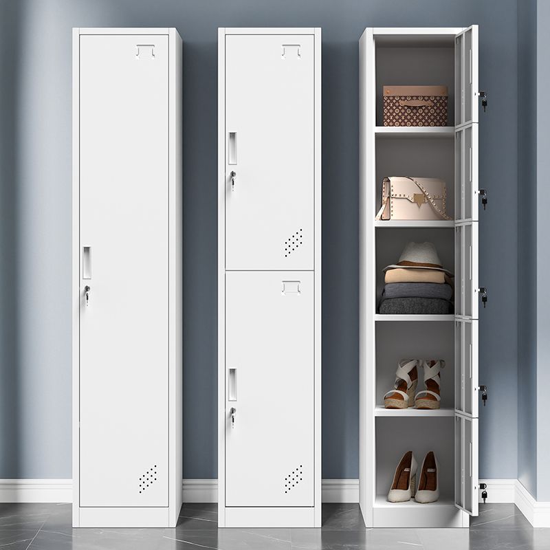 Armoire de rangement en métal moderne gris et noir gris et noir avec portes