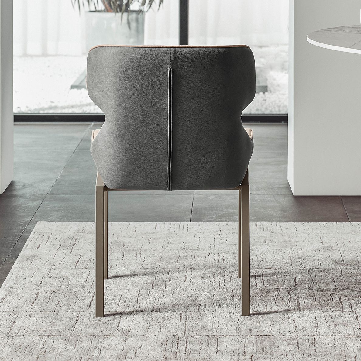 Metal Contemporary Dining Room Side Chair Parsons Matte Finish Dining Chair Clearhalo ' kitchen&dining_furn' 'Dining Chairs' 'Dining Tables & Seating' 'dining_chair' 'Furniture' 'furniture_dining_chair' 'Kitchen & Dining Furniture' 'kitchen' 1200x1200_939ca45b-6059-4999-a9b8-5c5691262cb0