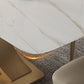 Stone Dining Site Table Traditional Luxury Rectangle Dining Table with Pedestal Base Clearhalo ' dining_table' 'Dining Tables & Seating' 'Dining Tables' 'furn' 'furn_dining_table' 'Furniture' 'furniture_dining_table' 'Kitchen & Dining Furniture' 'kitchen&dining_furn' 'kitchen' 'kitchen_dining_table' 1200x1200_939cb9bb-6f45-4d4f-a078-240c6407b6ca