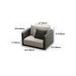 Faux Leather Sofa Sofa 37.40" D x 31.49" H Square Arm Sofa for Living Room Clearhalo 'furn' 'furn_sofas' 'Furniture' 'Living Room Furniture' 'Sofa' 'sofas' 1200x1200_939d0a2c-2a79-4273-9f08-a119331ea89e