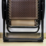 Sedia reclinabile marrone contemporanea reclinabile standard singolo in metallo